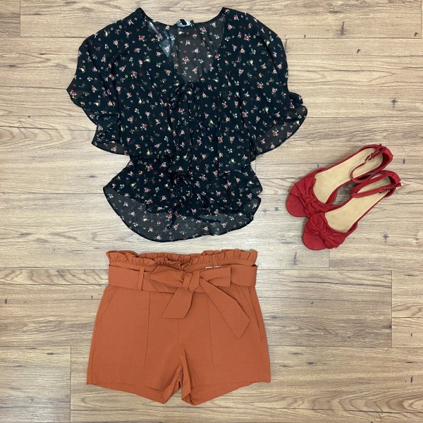 blouse & shorts