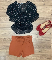 blouse & shorts